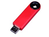 USB 3.0- флешка промо на 32 Гб прямоугольной формы, выдвижной механизм