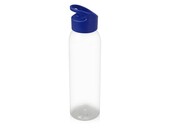 Бутылка для воды "Plain" 630 мл, прозрачный/синий