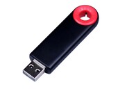 USB 2.0- флешка промо на 32 Гб прямоугольной формы, выдвижной механизм