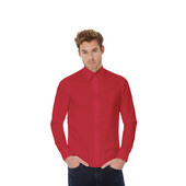 Рубашка с длинным рукавом London, размер XL  темно-красный XL