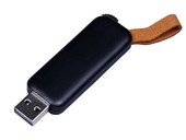 USB 2.0- флешка промо на 64 Гб прямоугольной формы, выдвижной механизм