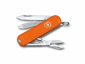 Нож-брелок VICTORINOX Classic SD Colors "Mango Tango", 58 мм, 7 функций, оранжевый