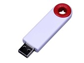 USB 2.0- флешка промо на 32 Гб прямоугольной формы, выдвижной механизм