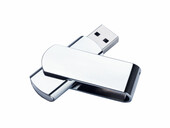 USB 2.0- флешка на 2 Гб глянцевая поворотная