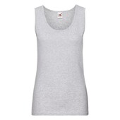 Майка женская "Lady-Fit Valueweight Vest", серо-лиловый_XS, 100% х/б, 160 г/м2