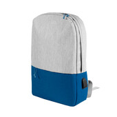 Рюкзак "Beam light",св.серый/ярко-синий, 44х30х10 см, ткань верха: 100% поли-д, под-ка: 100% пол-тер