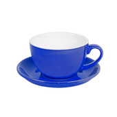 Чайная/кофейная пара CAPPUCCINO, синий, 260 мл, фарфор