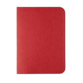 Обложка для паспорта  "Impression", 10*13,5 см, PU, красный с серым