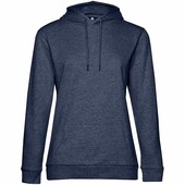 Толстовка с капюшоном женская Hoodie, синий меланж