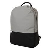 Рюкзак "Hugo", серый/черный, 43х30х10 см, 100% полиэстер