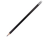 Шестигранный карандаш с ластиком "Presto", черный
