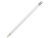 Шестигранный карандаш с ластиком "Presto", белый