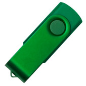 USB flash-карта DOT (16Гб), зеленый, 5,8х2х1,1см, пластик, металл