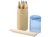 Набор карандашей "Cartoon" 12 единиц, натуральный/голубой