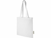 Эко-сумка Madras объемом 7 л из переработанного хлопка плотностью 140 г/м2, белый