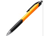 Ручка пластиковая шариковая DANTE, черный/апельсин