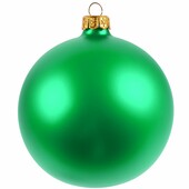 Елочный шар Gala Matt в коробке, зеленый, 10 см