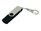 USB/micro USB-флешка на 16 Гб с поворотным механизмом