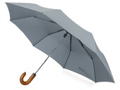 Зонт складной "Cary", полуавтоматический, 3 сложения, с чехлом, светло-серый
